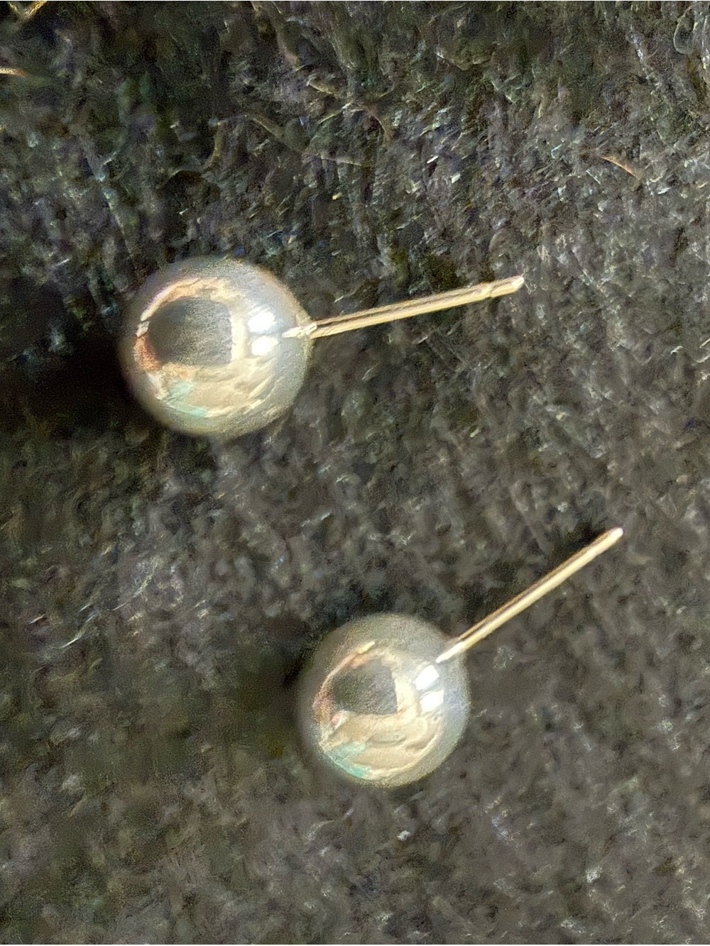 Tiffany 8m Sterling Silver Ball Earrings